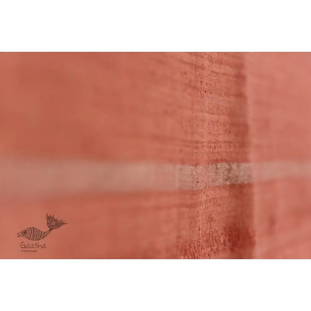 रस्म ☸ Handwoven . Natural Color ☸ Matka Silk Zari Dupatta ☸ 1