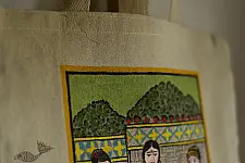 Carnival on Canvas ➤ Canvas Hand Painted Bag ➤ 5