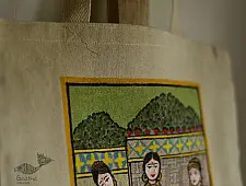 Carnival on Canvas ➤ Canvas Hand Painted Bag ➤ 5