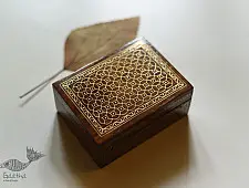 Tarkashi | Wooden Brass Inlay Box