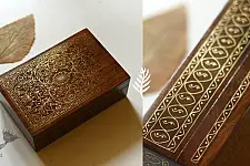 Tarkashi | Tarkashi Box ~ Wood Inlay with Brass Wire