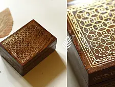 Tarkashi | Wooden Brass Inlay Box
