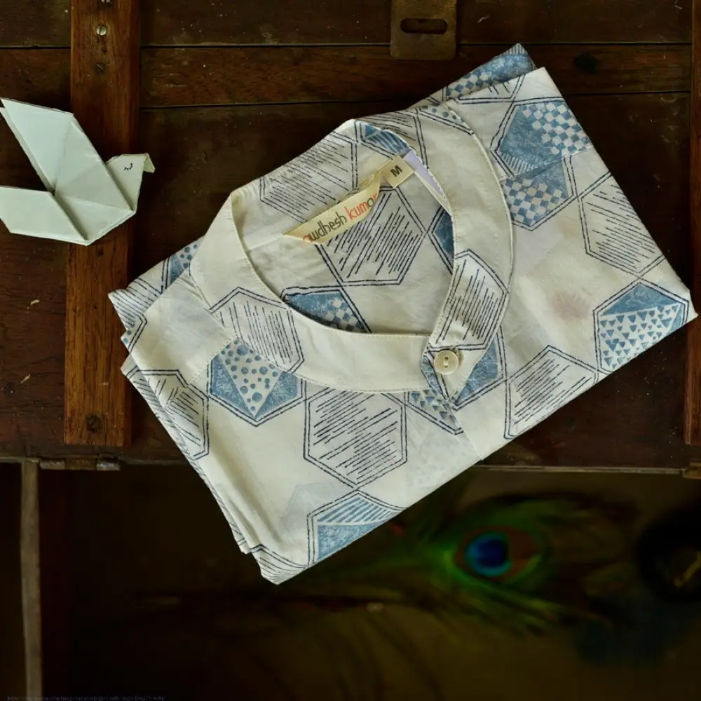 Sing of Spring ✯ Sanganeri ✯ Cotton Full Shirt ✯ 4
