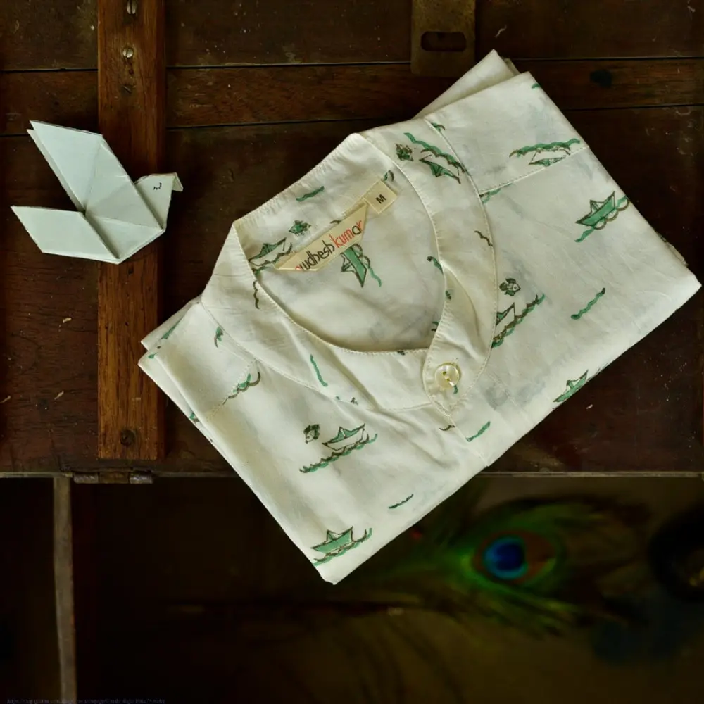 Sing of Spring ✯ Sanganeri ✯ Cotton Full Shirt ✯ 5