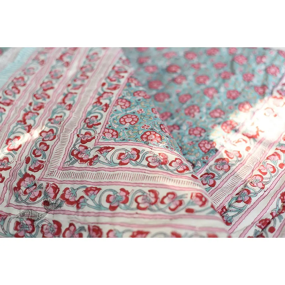 shop Sanganeri Jaipuri Razai Double Bed - Light Weight Quilt