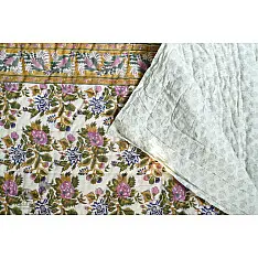 Thaat Baat | Jaipuri Reversible Razai / Quilt - Sanganeri Block Print Double Bed