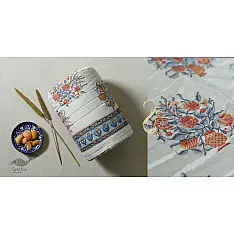 Thaat Baat | Sanganeri Block Printed Razai / Quilt - Double Bed (90" x 108")