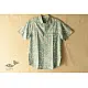 shop  Sanganeri Block Print - Cotton Half Sleeve Shirt - Sky Blue