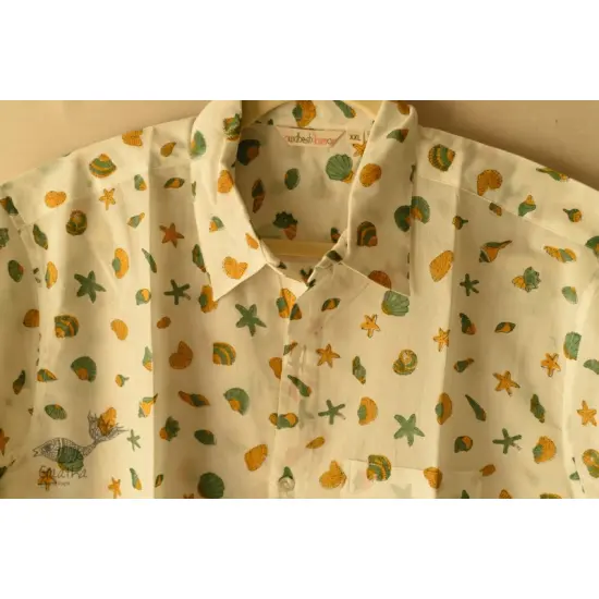 shop  Sanganeri Blok Print - Cotton Half Sleeve Shirt 