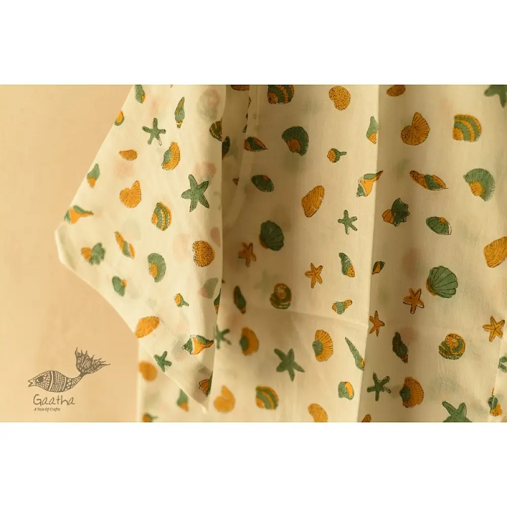 shop  Sanganeri Block Print - Cotton Half Sleeve Shirt 