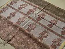 Kumudini . कुमुदिनी | Sanganeri Block Prints - Kota Cotton Saree  with Zari Border - P