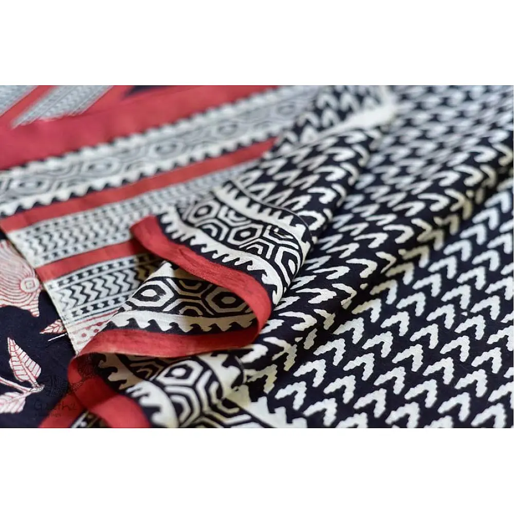 बूटी ✹ Sanganeri Block Printed Saree  (Mul cotton) ✹ 10