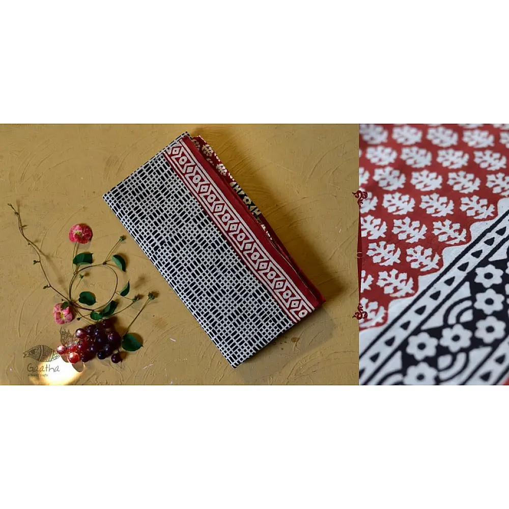बूटी ✹ Sanganeri Block Printed Saree (Mul cotton) ✹ 1