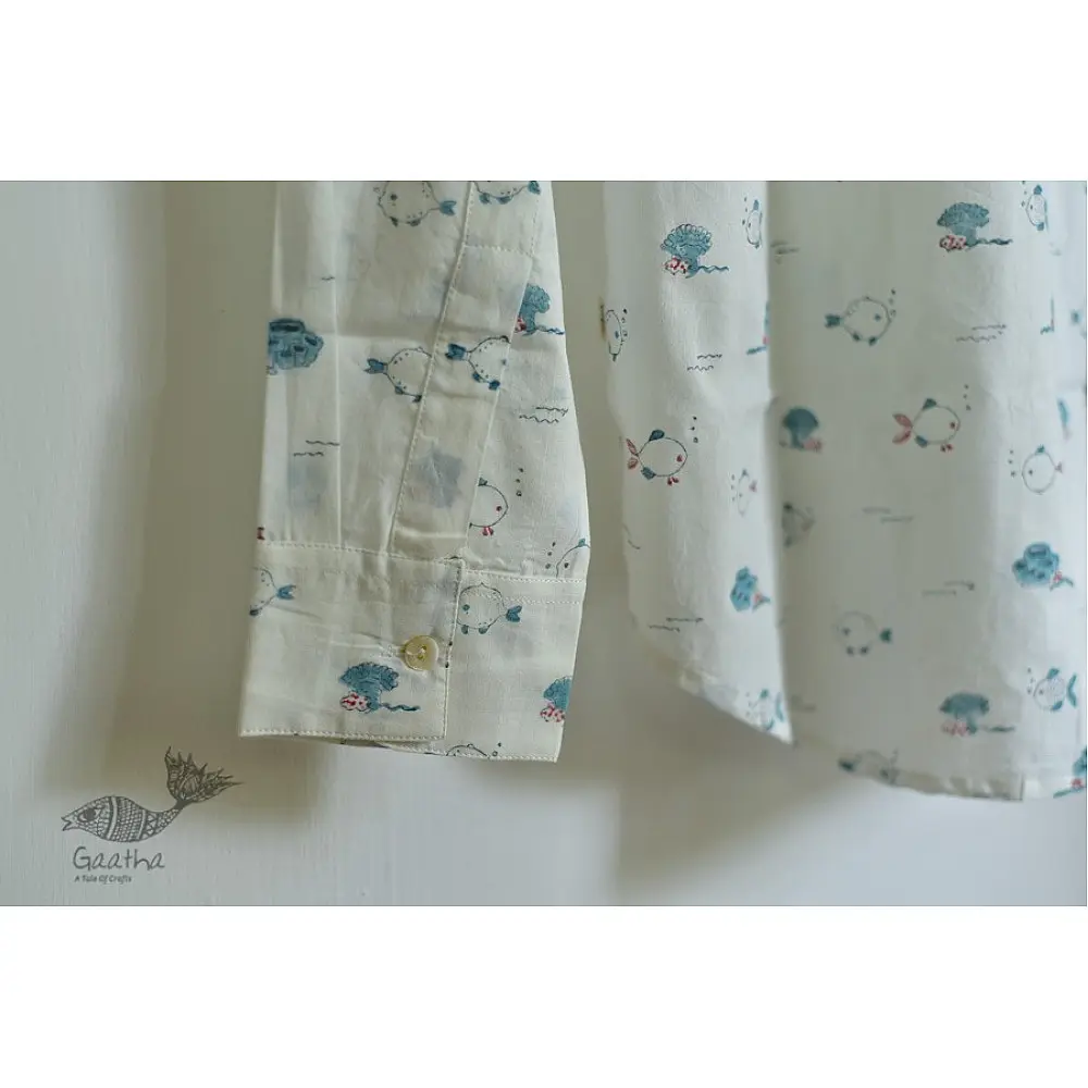 Sing of Spring ✯ Sanganeri ✯ Cotton Full Shirt ✯ 3