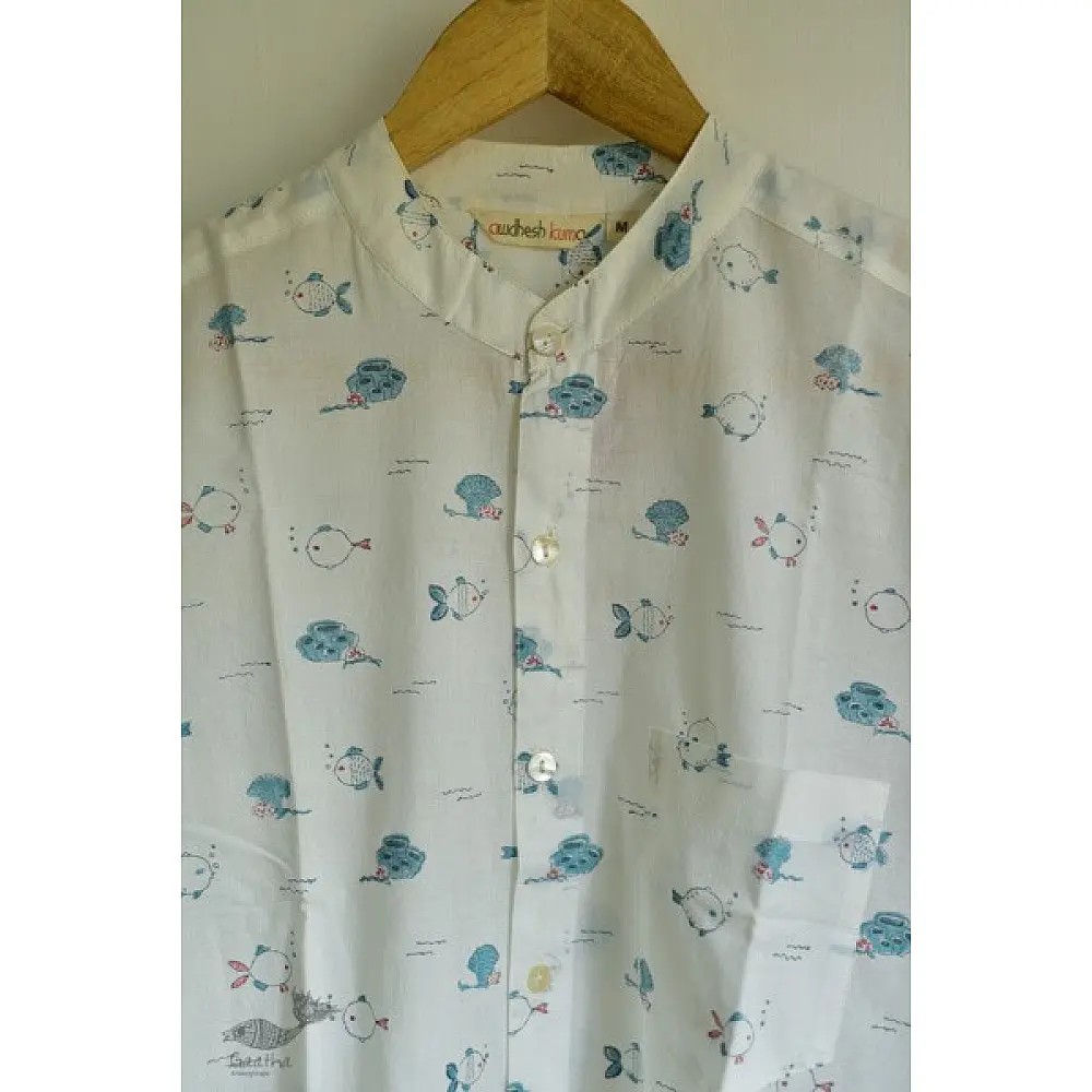 Sing of Spring ✯ Sanganeri ✯ Cotton Full Shirt ✯ 3