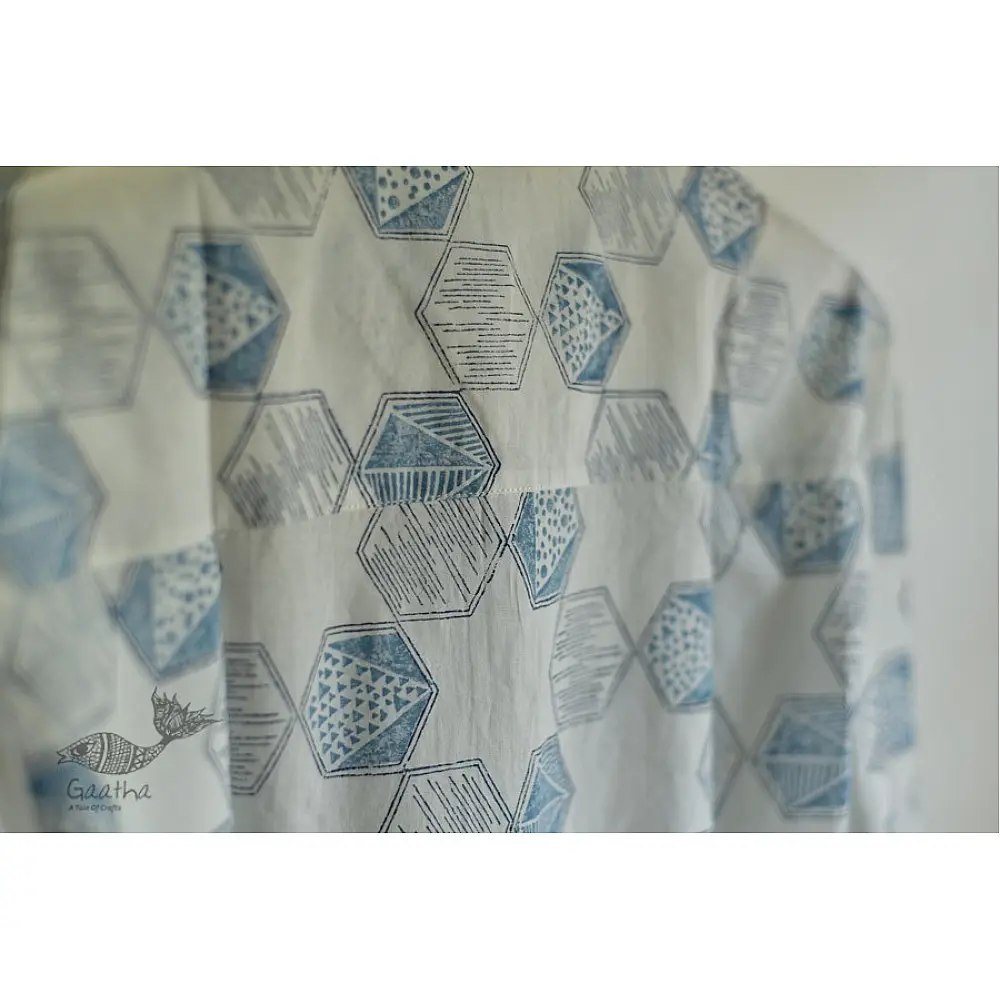Sing of Spring ✯ Sanganeri ✯ Cotton Full Shirt ✯ 4