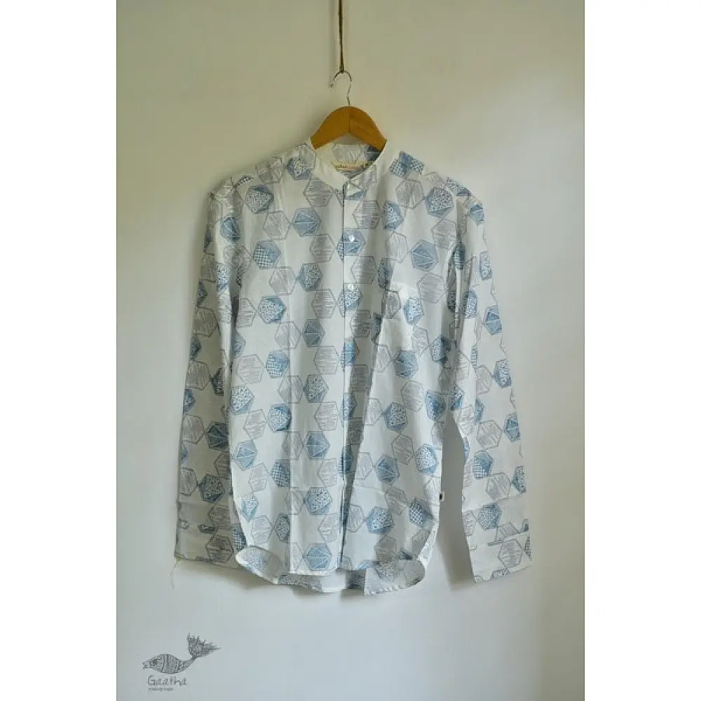 Sing of Spring ✯ Sanganeri ✯ Cotton Full Shirt ✯ 4