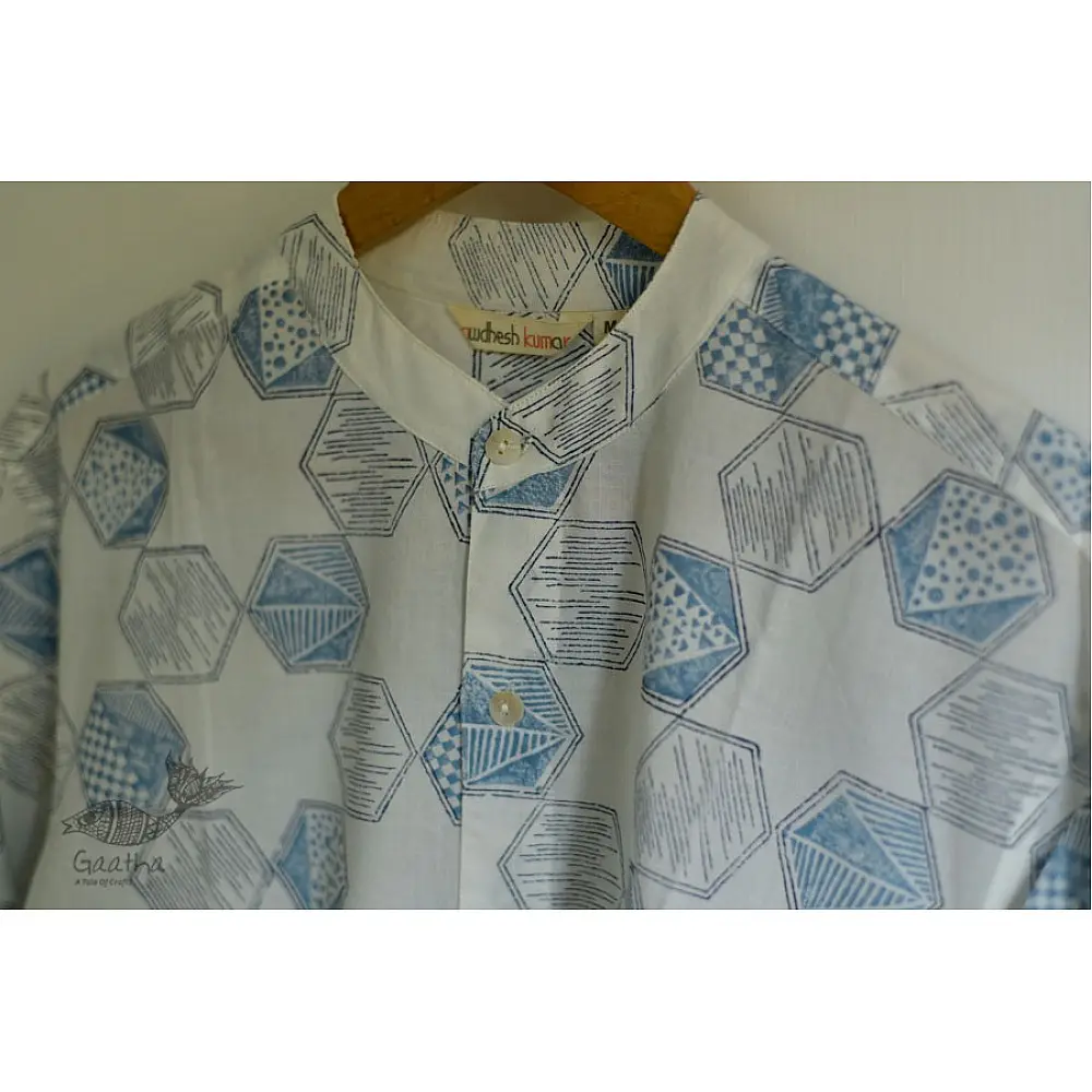 Sing of Spring ✯ Sanganeri ✯ Cotton Full Shirt ✯ 4