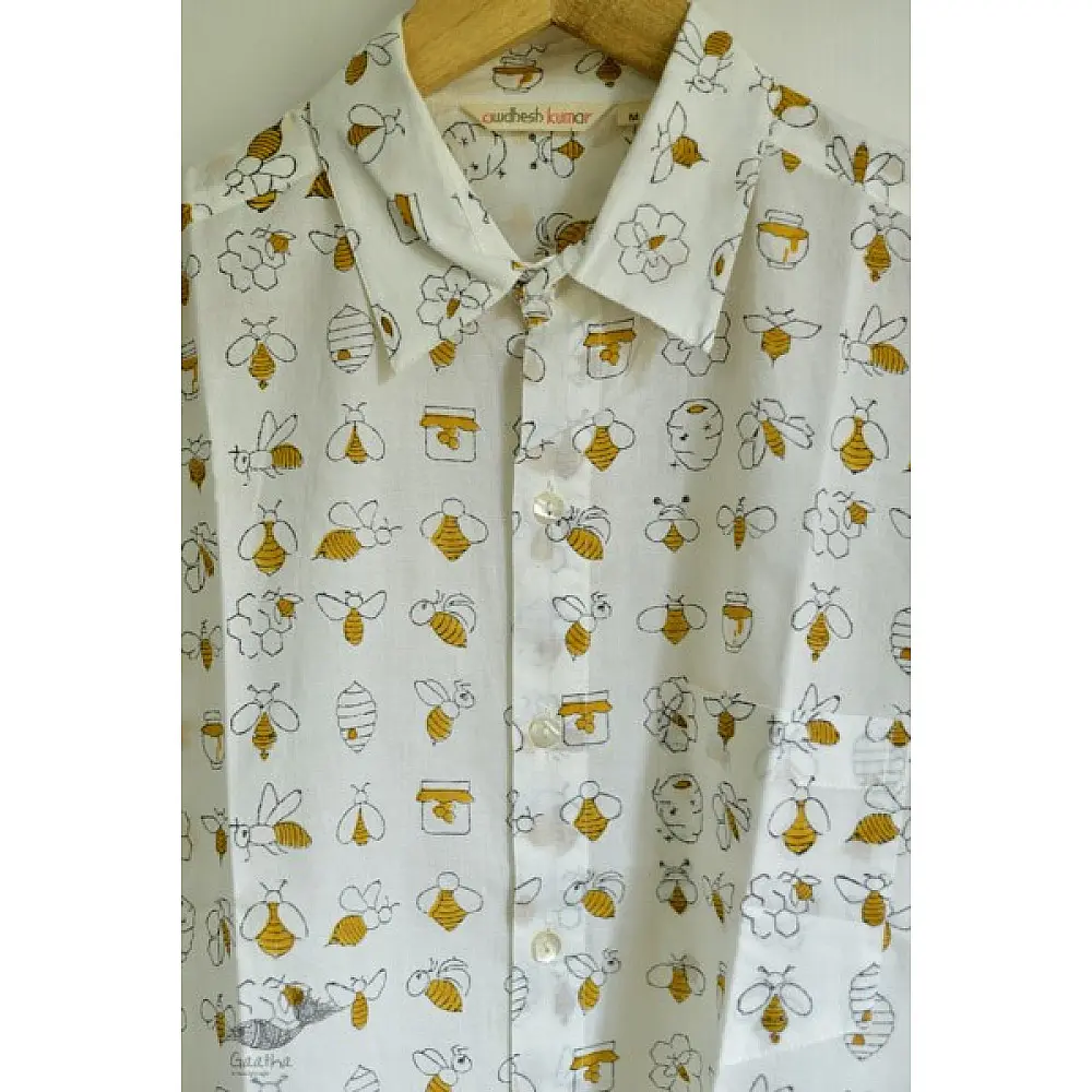 Sing of Spring ✯ Sanganeri ✯ Cotton Half Sleeve Shirt ✯ 18