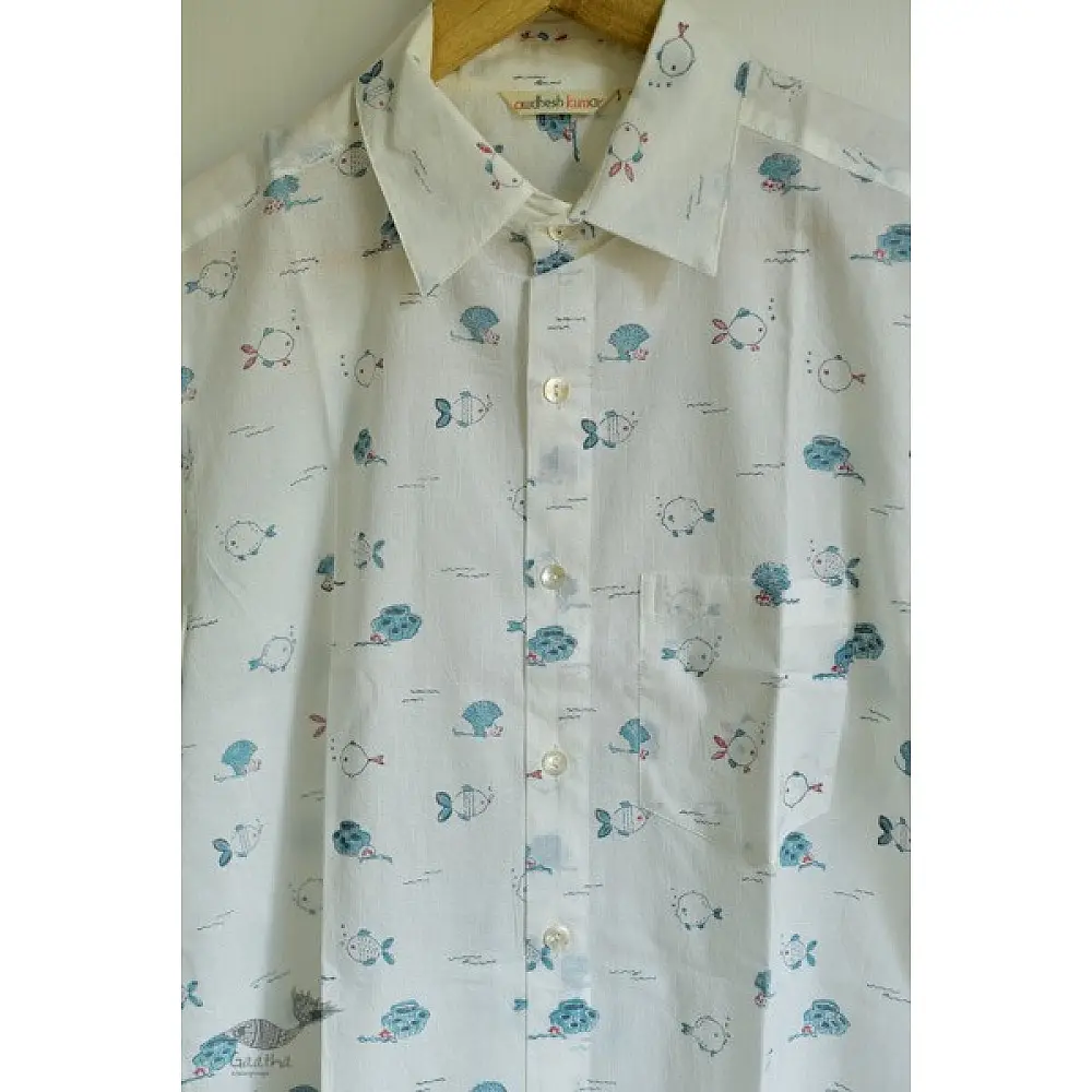 Sing of Spring ✯ Sanganeri ✯ Cotton Half Sleeve Shirt ✯ 20