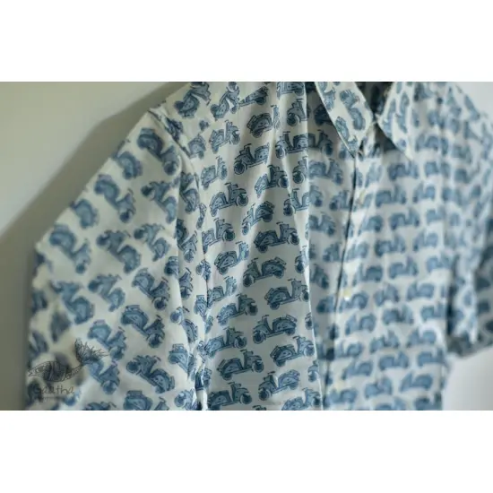 Sing of Spring ✯ Sanganeri ✯ Cotton Half Sleeve Shirt ✯ 27