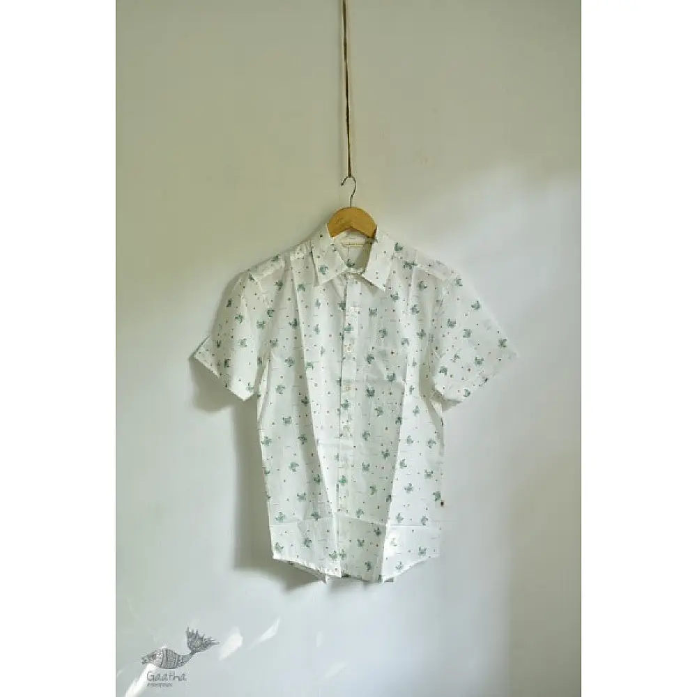 Handmade Half Sleeve Shirt block printed shirt for men
