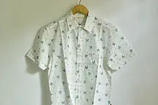 Summer Love | Sanganeri Cotton Half Sleeve Shirt | Crab