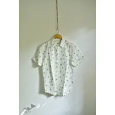 Summer Love | Sanganeri Cotton Half Sleeve Shirt | Crab