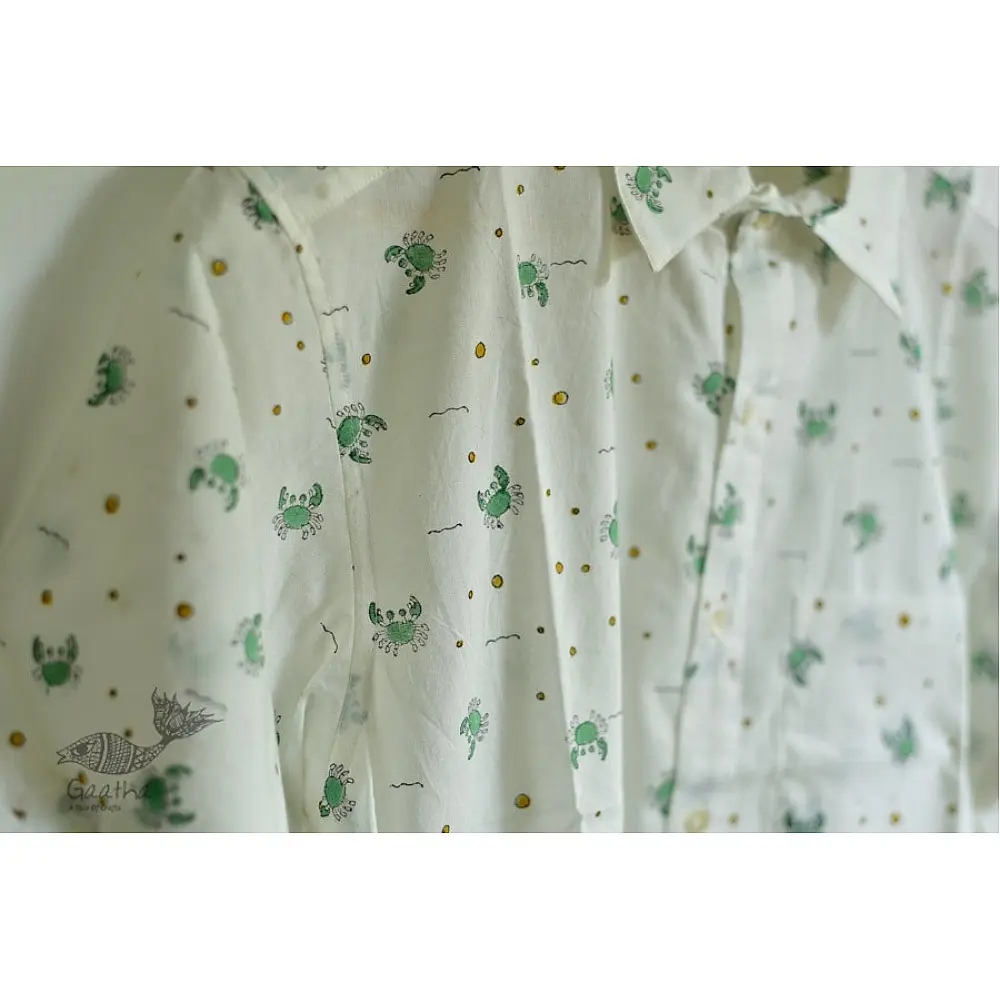 Handmade Half Sleeve Shirt block printed shirt for men