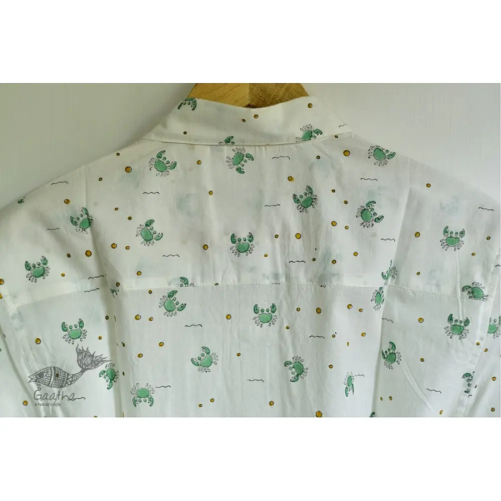 Handmade Half Sleeve Shirt block printed shirt for men