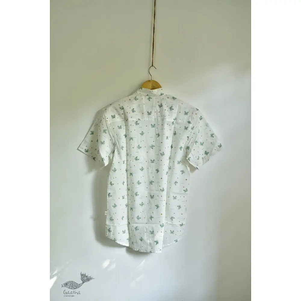 Handmade Half Sleeve Shirt block printed shirt for men