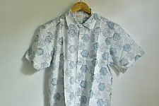 Summer Love | Sanganeri Cotton Half Sleeve Shirt | Hexagon