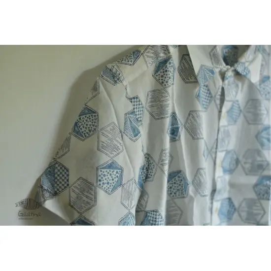 Sing of Spring ✯ Sanganeri ✯ Cotton Half Sleeve Shirt ✯ 32