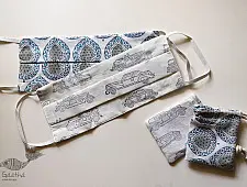 Be safe & stylish ✜ Cotton Two Layered Mask ( Set of 2 ) ✜ 1