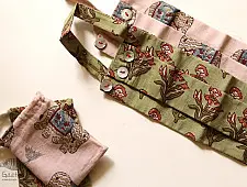 Be safe & stylish ✜ Cotton Two Layered Mask ( Set of 2 | Adjustable Button ) ✜ 13