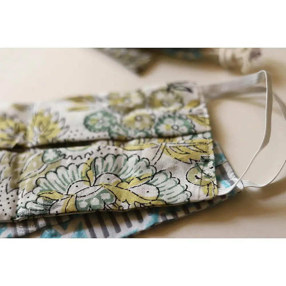 Be safe & stylish ✜ Cotton Two Layered Mask ( Set of 2 ) ✜ 4