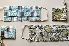 Be safe & stylish ✜ Cotton Two Layered Mask ( Set of 2 ) ✜ 4