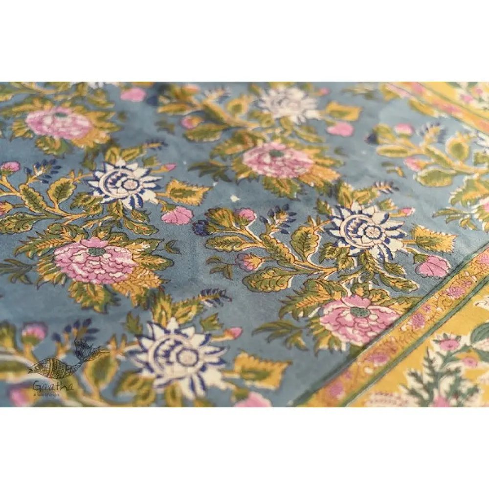 shop Sanganeri Hand block Printed Bedsheet