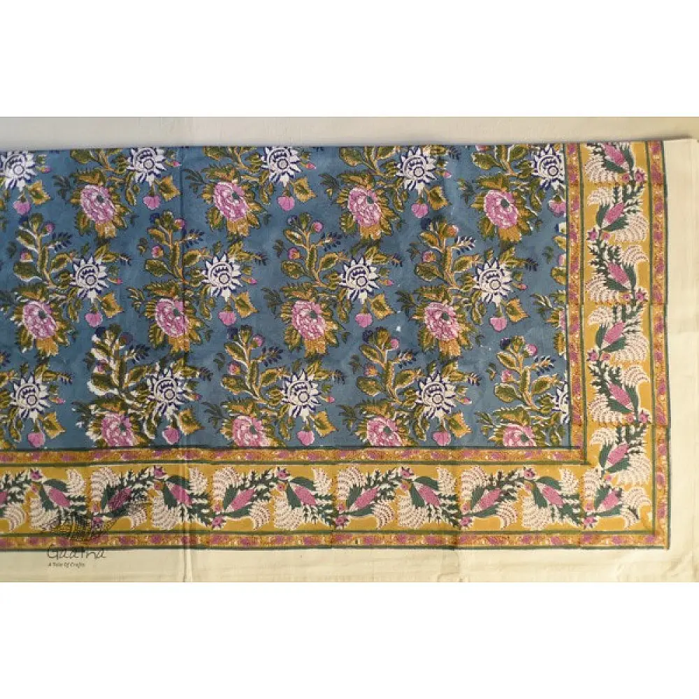 shop Sanganeri Hand block Printed Bedsheet