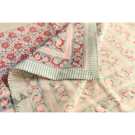 shop Sanganeri Hand block Printed Bedsheet