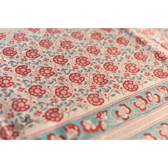 shop Sanganeri Hand block Printed Bedsheet