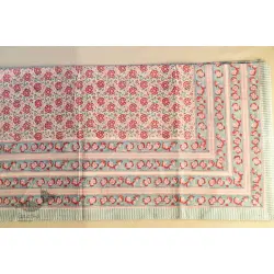 Landscapes Under My Roof | Sanganeri Handblock Printed Double Bedsheet  with Pillow Covers- H