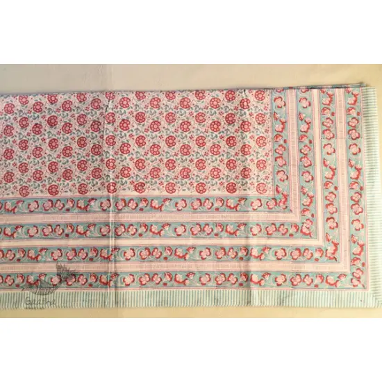 shop Sanganeri Hand block Printed Bedsheet