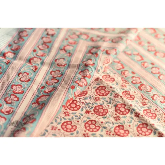 shop Sanganeri Hand block Printed Bedsheet