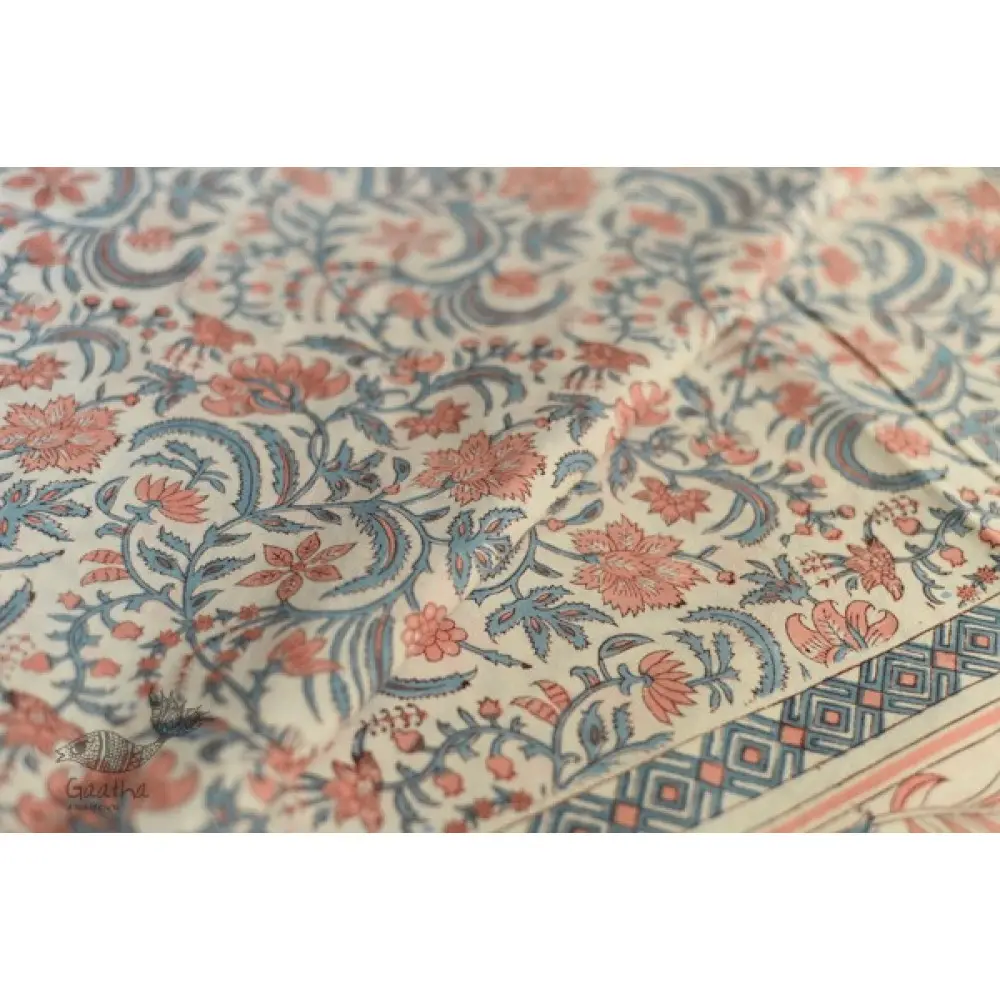 shop Sanganeri Hand block Printed Bedsheet