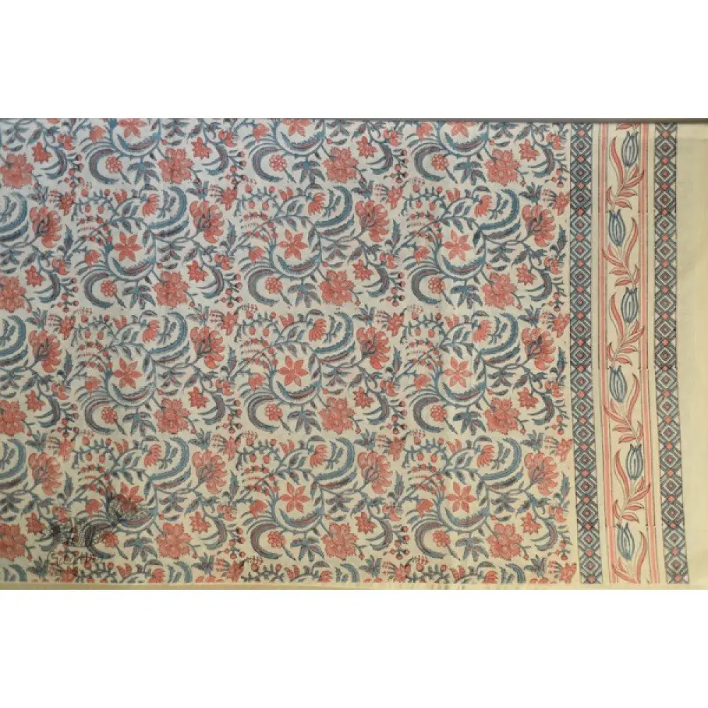 shop Sanganeri Hand block Printed Bedsheet