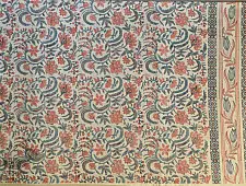 Landscapes Under My Roof | Sanganeri Handblock Printed Double Bedsheet  with Pillow Covers- K