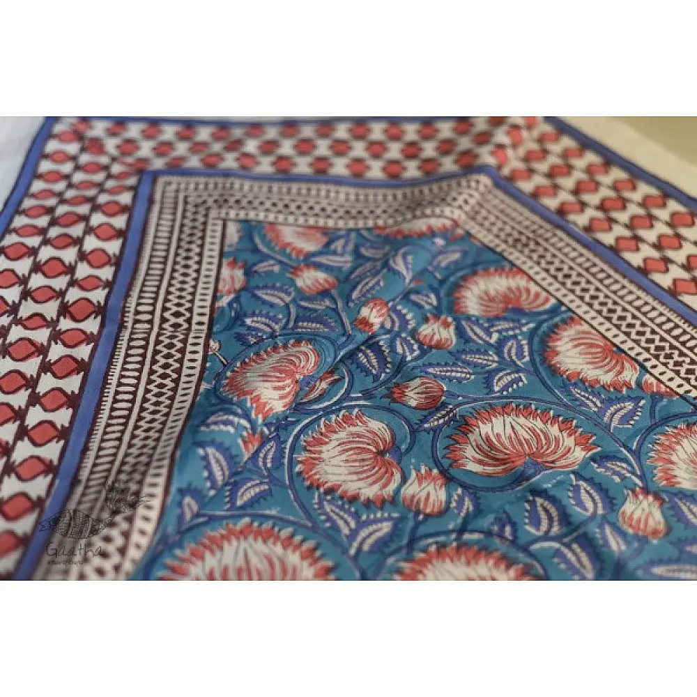 shop Sanganeri Hand block Printed Bedsheet