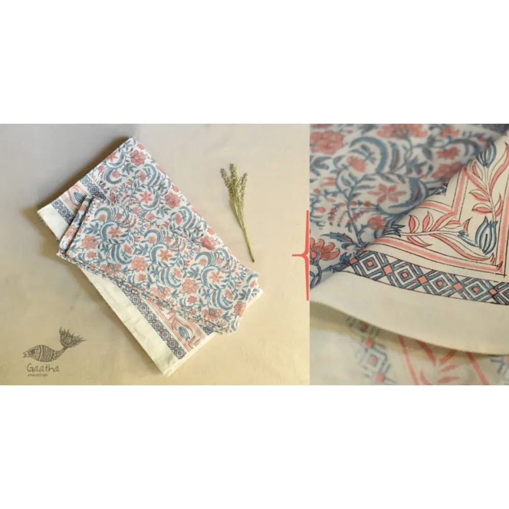 shop Sanganeri Hand block Printed Bedsheet