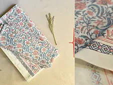 Landscapes Under My Roof | Sanganeri Handblock Printed Double Bedsheet  with Pillow Covers- K